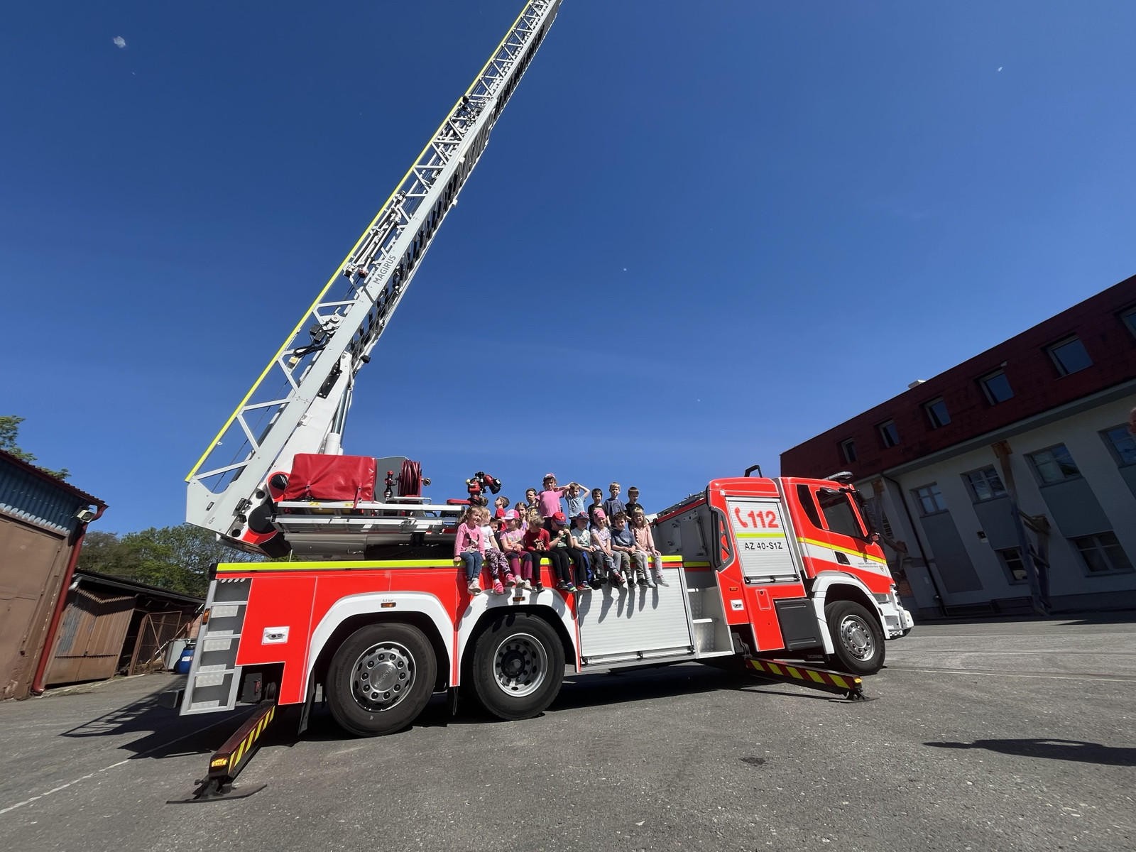 obrázek zpráva Oranžový klíček navštívil hasičskou stanici